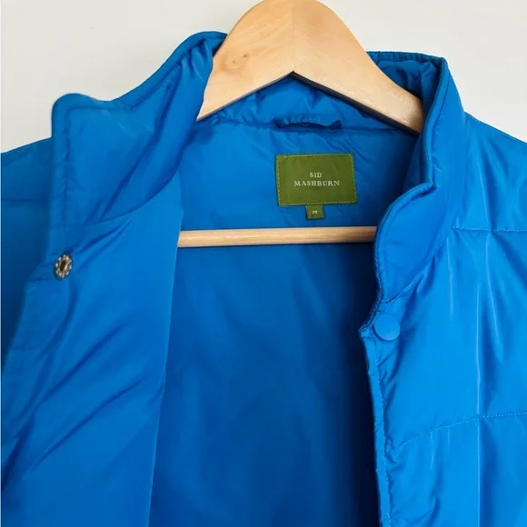 Sid Mashburn Blue Puffer Vest - Picture 3 of 7